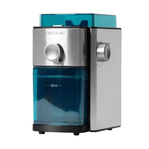 Cecotec SteelMill 2000 Adjust — 150W Electric Coffee Grinder, Stainless Steel Design, Flat Grindstone System, 17 Adjustable Grinding Levels, 250 g Bean Hopper, Ground Coffee Container, Cleaning Brush, Dishwasher-Safe Parts - Cecotec - Image 2