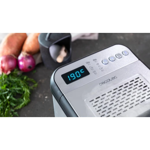 Cecotec CleanFry Luxury 3000 Digital Oil Fryer with 3.2 L Capacity, 2400 W Power, Stainless-Steel Design, 5 Preset Programs, OilCleaner Filter, Viewing Window and Anti-Odour Filter for Fast and Crispy Frying - Cecotec - Image 5