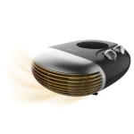 Cecotec ReadyWarm 2000 Max Horizon Black Fan Heater 2000 W, 3 Operating Modes (Cool / Warm / Hot), Adjustable Thermostat, Heats up to 20 m², Compact and Lightweight Design, Dual Control Knobs, Overheat Protection System - Cecotec