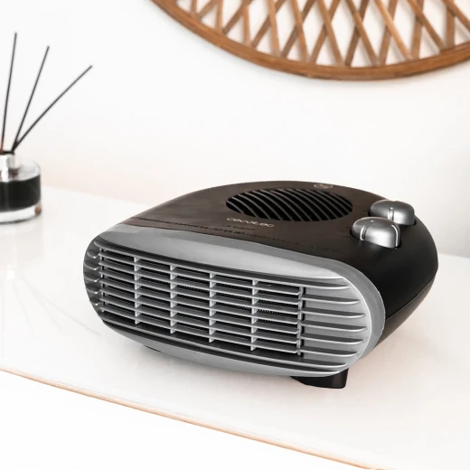 Cecotec ReadyWarm 2000 Max Horizon Black Fan Heater 2000 W, 3 Operating Modes (Cool / Warm / Hot), Adjustable Thermostat, Heats up to 20 m², Compact and Lightweight Design, Dual Control Knobs, Overheat Protection System - Cecotec - Image 3