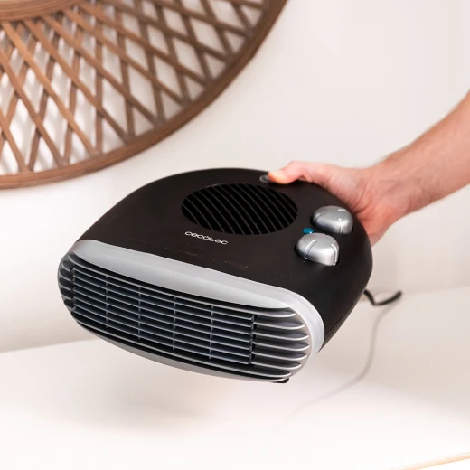 Cecotec ReadyWarm 2000 Max Horizon Black Fan Heater 2000 W, 3 Operating Modes (Cool / Warm / Hot), Adjustable Thermostat, Heats up to 20 m², Compact and Lightweight Design, Dual Control Knobs, Overheat Protection System - Cecotec - Image 4
