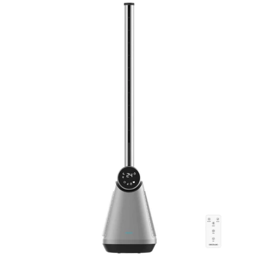 Cecotec EnergySilence 9890 Skyline Bladeless Tower Fan 50W, 39-Inch Height, 3 Speeds, 3 Modes, 40° Oscillation, LED Display, 15H Timer and Remote Control Cecotec EnergySilence 9890 Skyline Bladeless Tower Fan 50W, 39-Inch Height, 3 Speeds, 3 Modes, 40° Oscillation, LED Display, 15H Timer and Remote Control