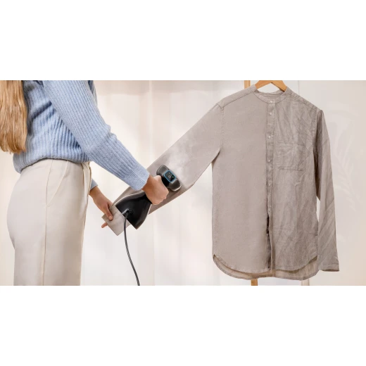 Cecotec IronHero 1800 Ultimate Garment Steamer with 1800W power, ceramic soleplate, LED touch display, two steam levels, 28 g/min continuous steam, fast 30-second heating and fabric care brush. - Cecotec - Image 6