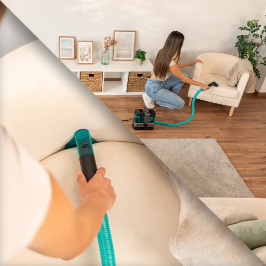 Cecotec Conga 2000 Carpet&Spot Clean Compact — 330W Upholstery & Carpet Cleaner, Spray + Clean + Vacuum System, Compact Lightweight Design with Dual Tanks (800 ml Clean Water + 500 ml Dirty Water) - Cecotec - Image 5