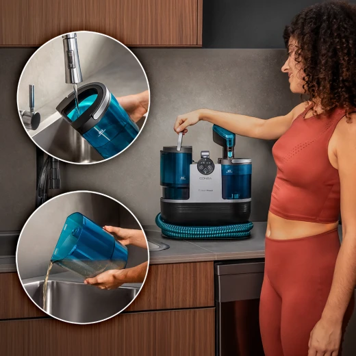 Cecotec Conga 7000 Carpet & Spot Clean Steam XXL — 1700W Upholstery & Carpet Cleaner with Steam, Dual Tanks (1600 ml Clean Water + 950 ml Dirty Water), Quick-Heating Steam & Multi-Accessory Kit - Cecotec - Image 8
