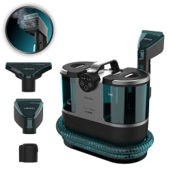 Cecotec Conga 7000 Carpet & Spot Clean Steam XXL — 1700W Upholstery & Carpet Cleaner with Steam, Dual Tanks (1600 ml Clean Water + 950 ml Dirty Water), Quick-Heating Steam & Multi-Accessory Kit