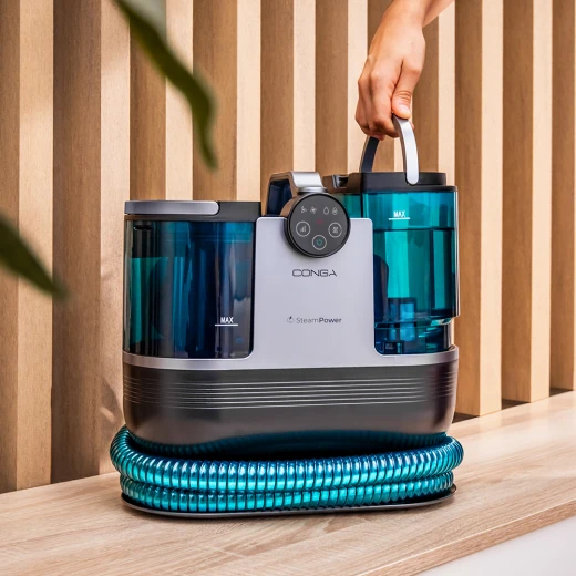 Cecotec Conga 7000 Carpet & Spot Clean Steam XXL — 1700W Upholstery & Carpet Cleaner with Steam, Dual Tanks (1600 ml Clean Water + 950 ml Dirty Water), Quick-Heating Steam & Multi-Accessory Kit - Cecotec - Image 4