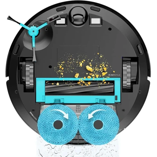 Cecotec Conga 9590 Spin Revolution Ultra Power Home – Robot Vacuum Cleaner Laser Navigation | 4-in-1: Vacuum, Sweep, Mop & Scrub | 10,000 Pa | Rotating Spin Mops | 240 Min Runtime - Cecotec - Image 4