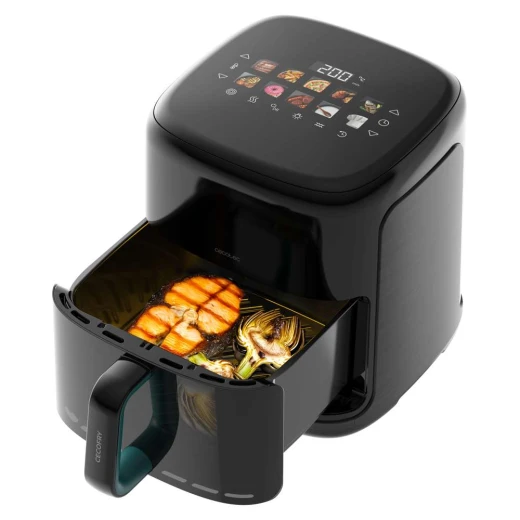 Cecotec Cecofry&Grill Smokin'Prime 6500 3-in-1 Air Fryer, Grill & Pizza Cooker 6.5L, 2200W, 3D Cooking Technology, Smoking Function and Touchscreen Control - Cecotec - Image 5