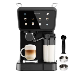 ماكينة قهوة إسبريسو سيكوتيك Power Espresso Touch ColdBrew Latte – 1350 واط، ضغط 20 بار، شاشة لمس، تقنية ColdBrew، خزان حليب ومخرج قهوة مزدوج