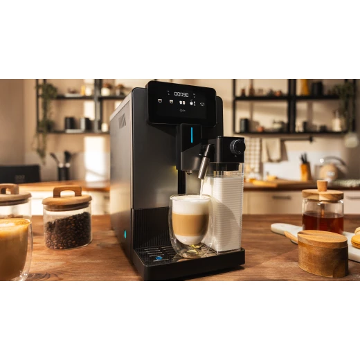 Cecotec Cremmaet Latte Art Fully Automatic Coffee Machine 1500W, 19 Bar Pressure, Thermoblock System, Built-in Conical Grinder with 5 Levels, 150g Bean Tank, 1.1L Water Tank, 400ml Milk Tank, 6 Beverages, Self-Cleaning, Customizable Settings - Cecotec - Image 5