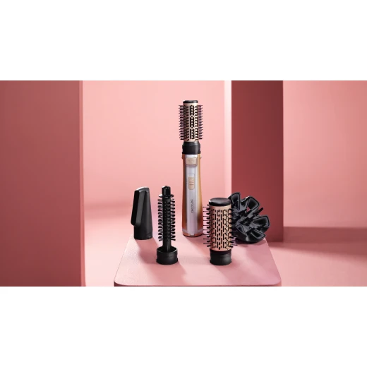 Cecotec CeramicCare 5-in-1 AirBrush Gyro Elite Rotating Hot Air Brush 1100W, Ionic Function, Ceramic Coating, Dual Rotation, 5 Attachments (Dryer, Diffuser, 20/40/50 mm Brushes), 3 Heat and Speed Settings - Cecotec - Image 2