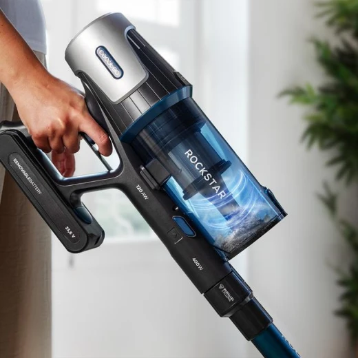 Cecotec Conga Rockstar RS50 X-Treme Cordless Vacuum Cleaner | 400W Powerful Motor, 120AW Suction, BLDC Technology, Cyclonic System | XL HairOut Brush, Removable Battery, LED Display & Multi-Cleaning Tools - Cecotec - Image 10