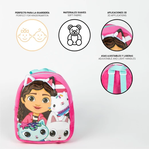 Cerda - Kindergarten Backpack - Character Gabby's Dollhouse- Age 3+ - Cerda - Image 5
