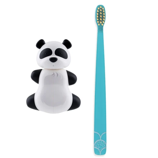 Kids Toothbrush Set with Cover – Playful Panda Shape – Flipper (3+ Years) - Flipper - Image 2