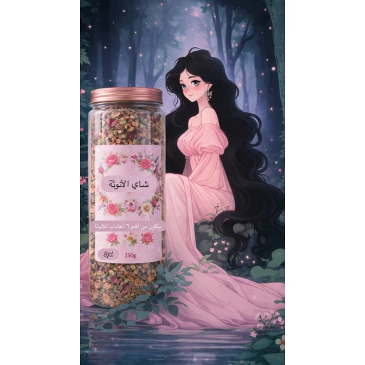شاي الأنوثة Feminity Tea من Katrina Essentials وزن 250 غرام، مزيج عشبي طبيعي لدعم التوازن الهرموني، يخفف آلام الدورة والانتفاخ، يعزز صحة الرحم والمبايض، يهدئ الأعصاب ويحسن المزاج - Image 6