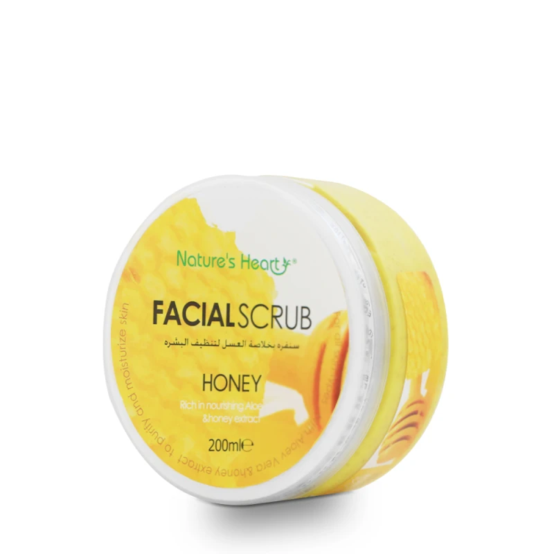 Nature's Heart Facial Scrub  (Honey), 200 ml - Nature's Heart