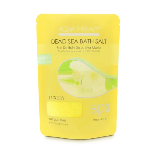 Aqua Therapy Bath Salt With Rose Petals And Essential Oils (Jasmin), 250g - Aqua Therapy - Image 2