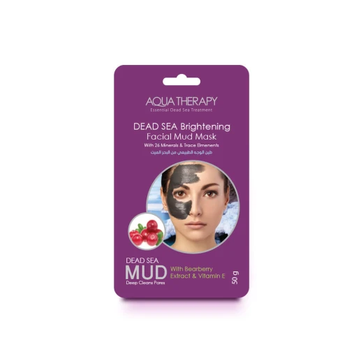 Aqua Therapy Dead Sea Brightening Facial Mud Mask, 50g[sachet] - Aqua Therapy - Image 2