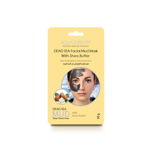 Aqua Therapy Dead Sea Facial Mud Mask with Shea Butter, 50g [sachet] - Aqua Therapy - Image 3