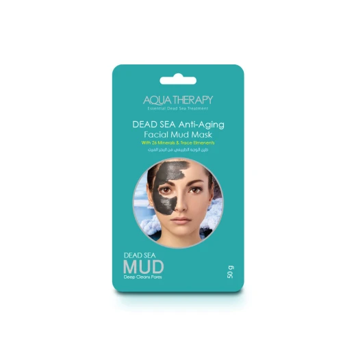 Aqua Therapy Anti-aging Dead Sea  Facial Mud Mask, 50g [Sachet] - Aqua Therapy - Image 3