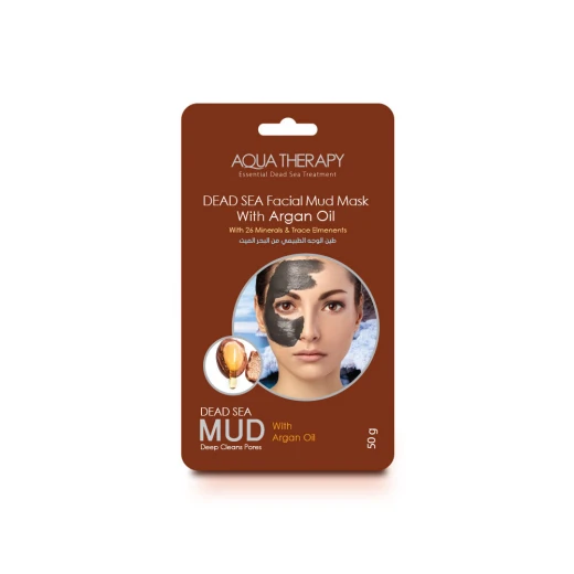 Aqua Therapy Dead Sea Facial Mud Mask with Argan Oil, 50g [Sachet] - Aqua Therapy - Image 3