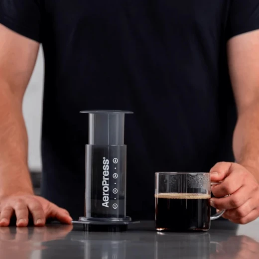 AeroPress Original Coffee Press - All-in-One French Press, Pour-Over & Espresso Style Manual Brewer, 2 Min Brew for Less Bitterness, More Flavor, Small Portable Coffee Maker, Travel & Camping - AeroPress - Image 4