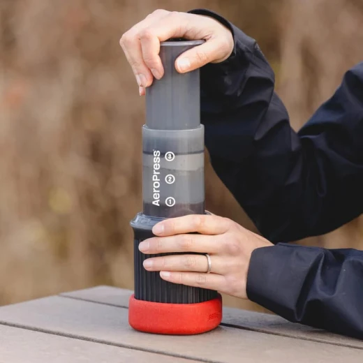 AeroPress Go, Extra Small Portable Coffee Maker Kit, Travel, Hiking & Camping, All-in-One French Press, Pour-Over & Espresso Style Manual Brewer, 2 Min Brew Makes a Less Bitter, More Flavorful Cup - AeroPress - Image 7