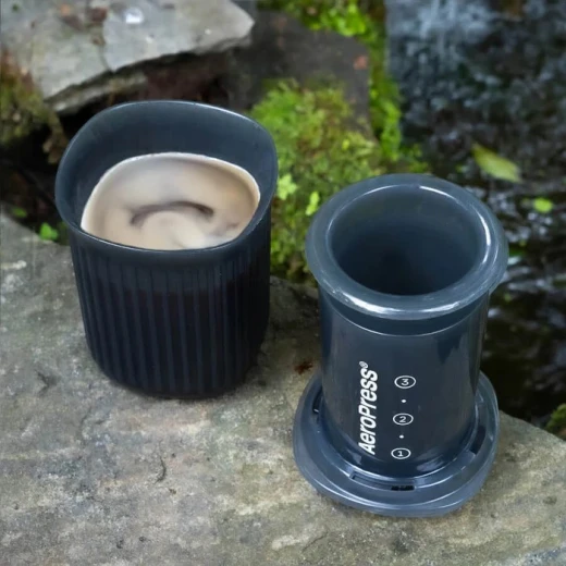 AeroPress Go, Extra Small Portable Coffee Maker Kit, Travel, Hiking & Camping, All-in-One French Press, Pour-Over & Espresso Style Manual Brewer, 2 Min Brew Makes a Less Bitter, More Flavorful Cup - AeroPress - Image 3