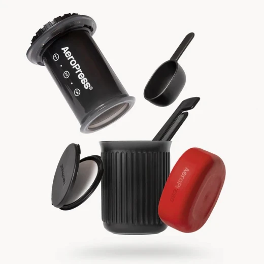 AeroPress Go, Extra Small Portable Coffee Maker Kit, Travel, Hiking & Camping, All-in-One French Press, Pour-Over & Espresso Style Manual Brewer, 2 Min Brew Makes a Less Bitter, More Flavorful Cup - AeroPress - Image 2