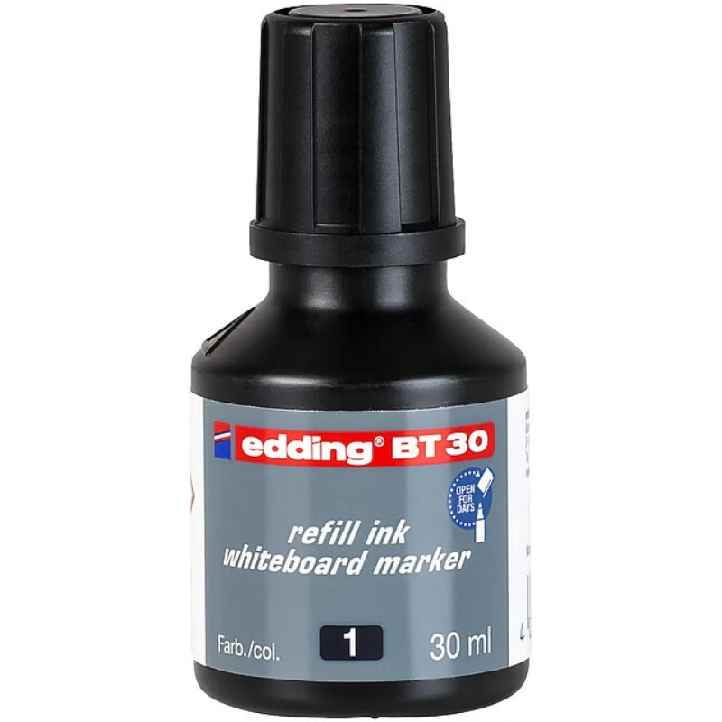 Edding BT 30 Refill Ink Whiteboard Marker, Black - Edding