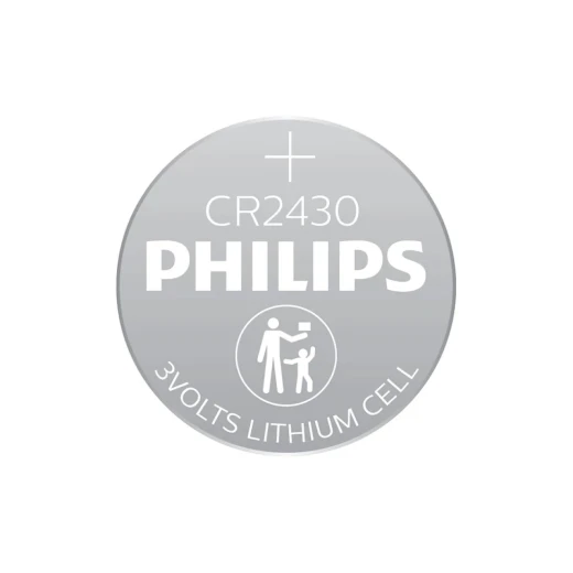 Philips Lithium Cell Button Batteries CR2430 - Pack of 5 - Philips - Image 2