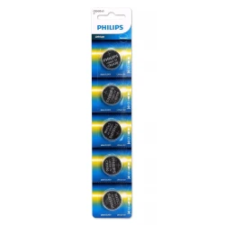 Philips Lithium Cell Button Batteries CR2430 - Pack of 5