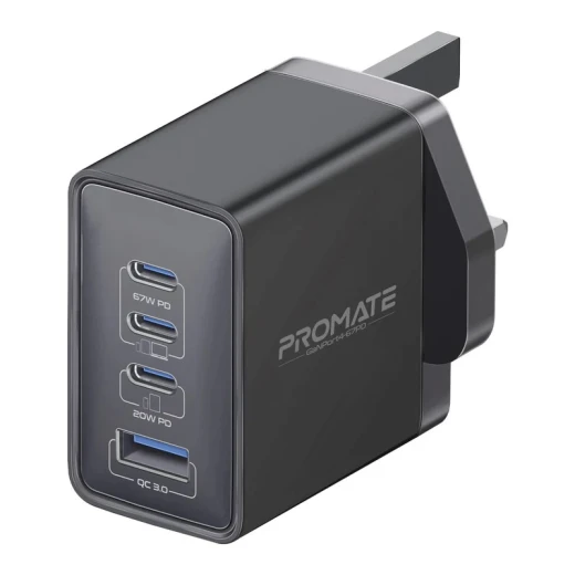Promate GaNport4-67W, Power Delivery GaNFast Charger with Quick Charge 3.0 - Promate - Image 4