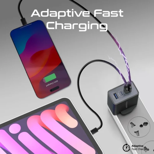 Promate GaNport4-67W, Power Delivery GaNFast Charger with Quick Charge 3.0 - Promate - Image 3