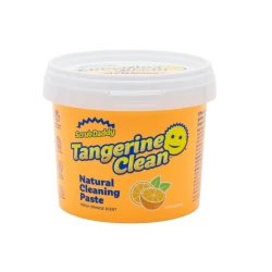 Scrub Daddy Tangerine Cleaning Paste Set, Powerful Cleaning Combo for Kitchens, Bathrooms and Surfaces, Removes Tough Grease, Stains and Dirt with Ease