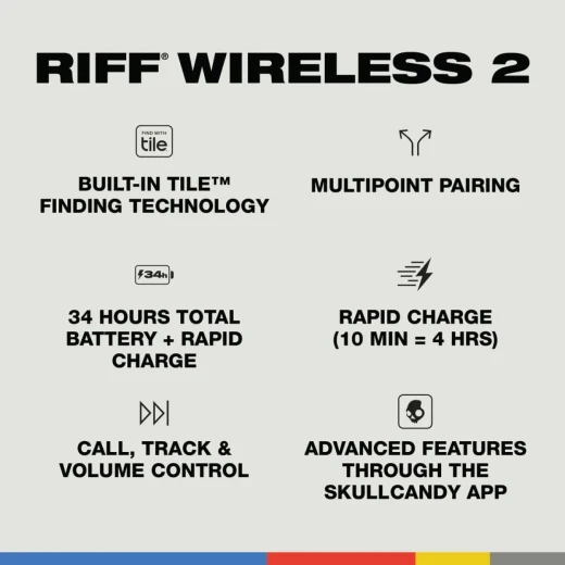 Skullcandy Riff 2 Wireless Headphones - Black - Skullcandy - Image 4