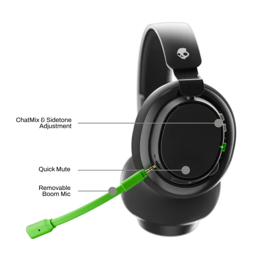 Skullcandy SLYR Pro XBOX Wired Headphone - Black - Skullcandy - Image 2