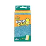 Scrub Daddy Sponge Daddy Dual-Sided Cleaning Sponge & Scrubber – Soft Sponge for Gentle Cleaning and Tough Scrubber for Stains, Durable & Versatile for Dishes and Surfaces - Scrub Daddy
