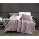 Oxford home caroline flannel comforter set king size 6 pcs - Oxford