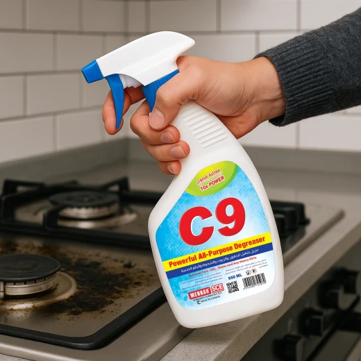 Mennah C9 Universal Degreaser 950ml Powerful Multi-Purpose Cleaner Heavy-Duty Grease Remover for Kitchen, Garage & Outdoor Use - Mennah - Image 2