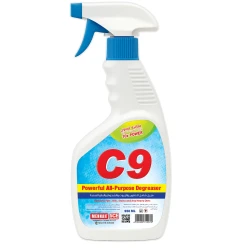 C9 مزيل دهون شامل 950 مل منظف قوي متعدد الاستخدامات لإزالة الدهون العنيدة في المطبخ، السيارات، والأسطح الخارجية من مينا