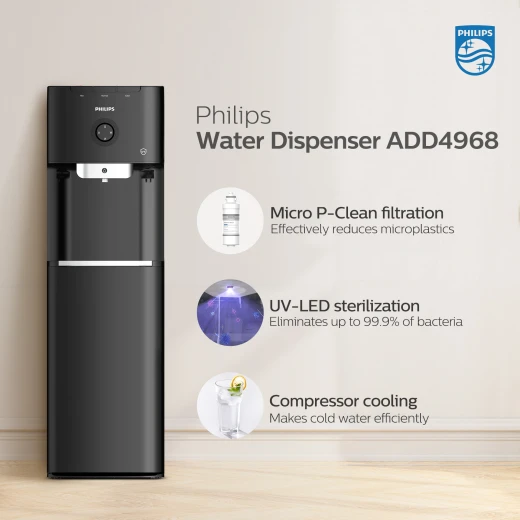 Philips Bottom Loading Water Dispenser with Micro P-Clean filtration and UV - ADD4968BK/56 - Philips - Image 3