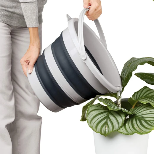 Rayen Mery Folding Bucket 12 liters, Light and Dark Grey, 35 x 26 cm, Folded 35 x 6.50 cm - Mery - Image 8