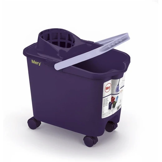 Mery 0325.39 Cube with Wheels, Polypropylene, purple, 25.5 x 39 x 36.5 cm - Mery - Image 2