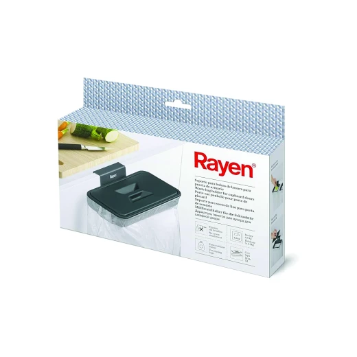 Rayen Wardrobe Door Waste Bag Holder Dark Grey, Size: 24.5 x 13.5 x 5.5 cm Rayen Wardrobe Door Waste Bag Holder Dark Grey, Size: 24.5 x 13.5 x 5.5 cm