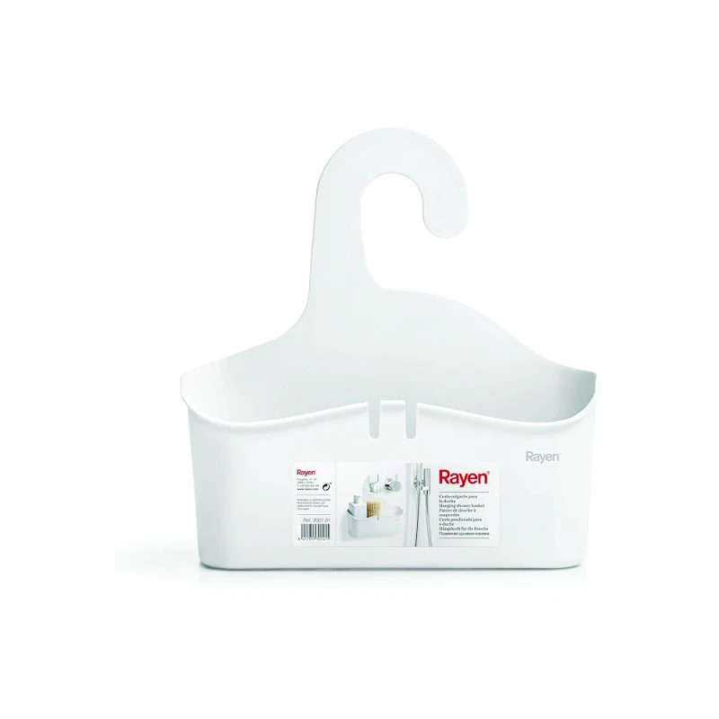 Rayen 2001.01 Hanging Shower Basket, Medidas: 28 x 8 x 28 cm, White - Rayen
