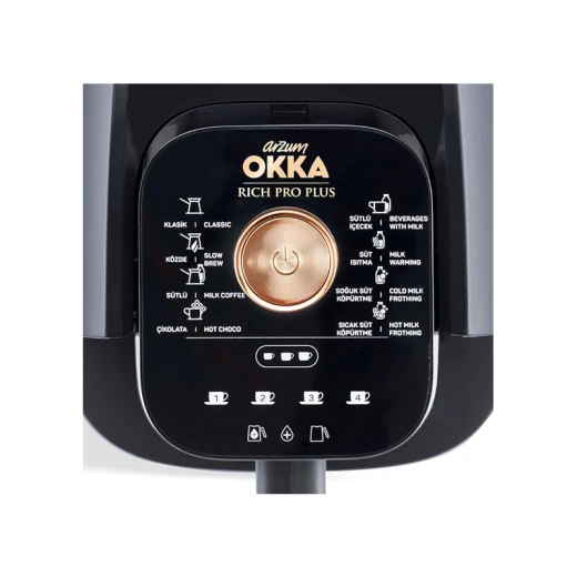 Arzum Okka Rich Pro Plus Turkish Coffee Maker with Water Tank OK0038 Bronze - arzum okka - Image 3