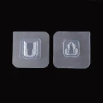 Transparent Double Side Sticky Hook, Self Adhesive Fixed Buckle 1 Pack - Pronta casa