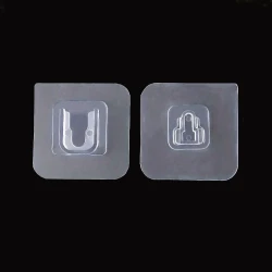 Transparent Double Side Sticky Hook, Self Adhesive Fixed Buckle 1 Pack